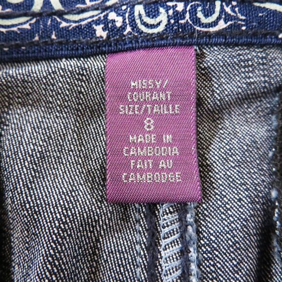 New! Gloria Vanderbilt 8 Black Denim Capri Pants - Picture 7 of 7